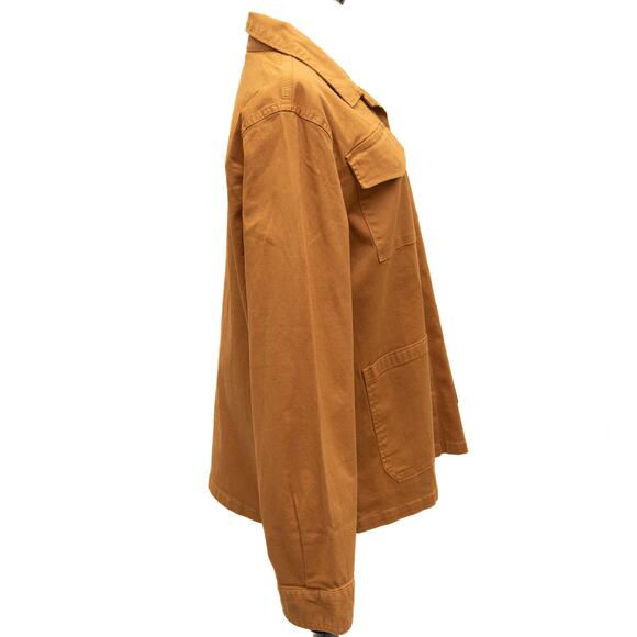 Sanctuary Mustard Basic Twill Utility Jacket Size XL - Picture 4 of 8